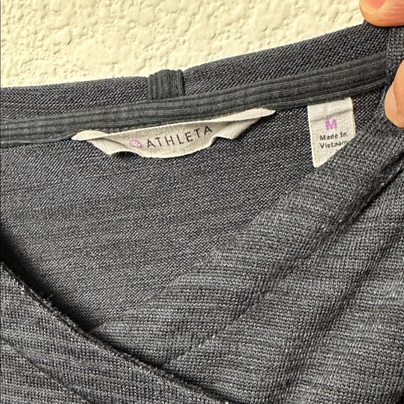 Athleta Hooded Space-Dyed Sweatshirt Size M - Picture 3 of 6